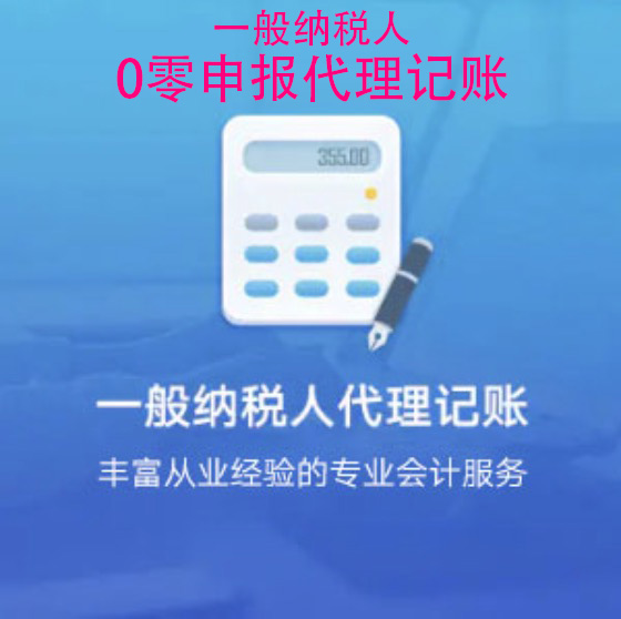 惠州建安行业一般纳税人0申报代理记账代办服务